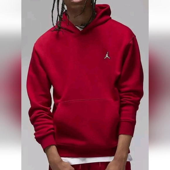 Nike Air Jordan Pullover Hoodie Red Size Med - Picture 1 of 8